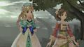 Ayesha and Nio in the original PS3 version of Atelier Shallie: Alchemists of the Dusk Sea.