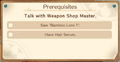 Weapon Shop Master Bamboo Lore 2