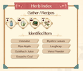 Herb Index Recipe