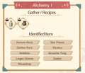 Alchemy 1 Recipe