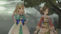 Nio with her sister in Atelier Shallie: Alchemists of the Dusk Sea.