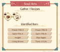 Soul Arts Recipe